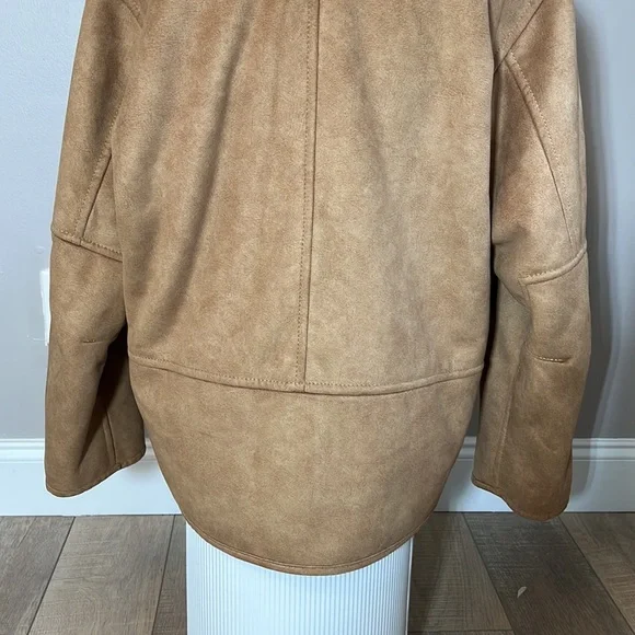 Haupt Outerwear made in Germany camel and shearling zip up inner outer pocket - Picture 6 of 15